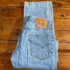 Vintage Levi's 505 Straight Leg Jeans Mens 36x34 (Fits 34x34) Blue Denim 90s